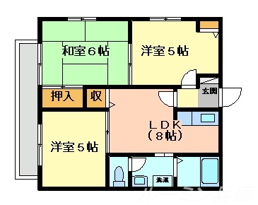 ヴィレッジキタC棟の間取り