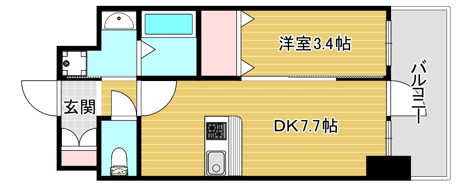 大阪難波Noahの間取り