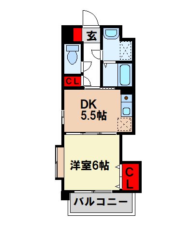 筑紫野市原田のマンションの間取り