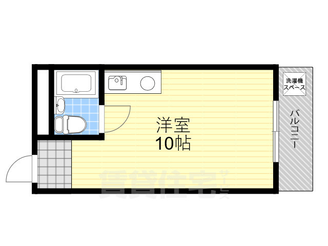 奈良アサカハイツ東棟の間取り