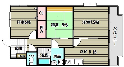 パークヒルズ千代田の間取り