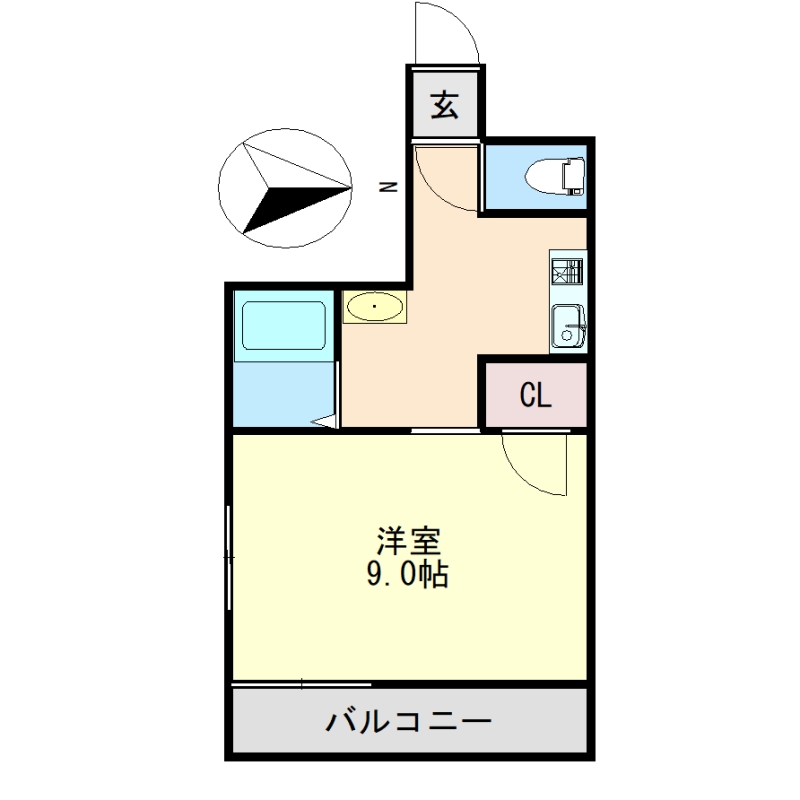 ヴィバ山城ハイツの間取り