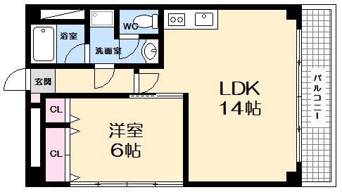 広島市西区草津南のマンションの間取り