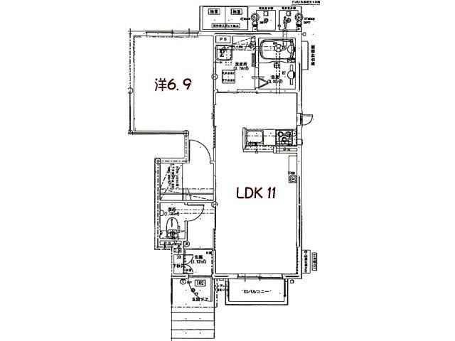 シャローム本町　Ａの間取り