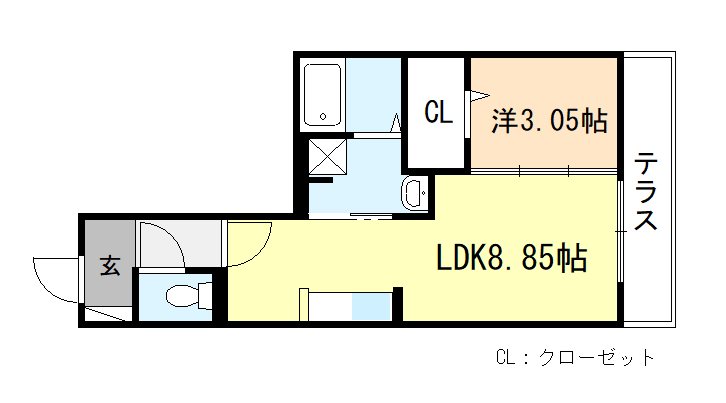 D-room　M-fiveの間取り