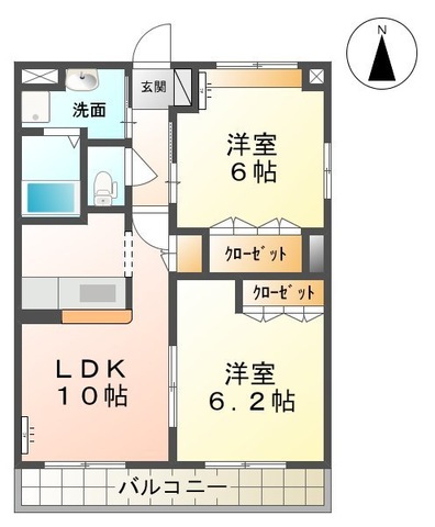 メルヴェール　Iの間取り