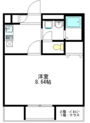 堺市東区日置荘北町のアパートの間取り