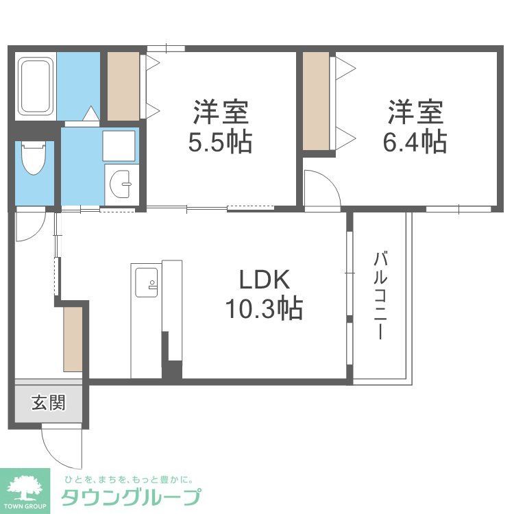 福岡市早良区次郎丸のアパートの間取り