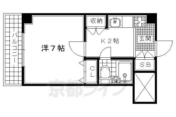 ホーユウコンフォルト京都田辺の間取り