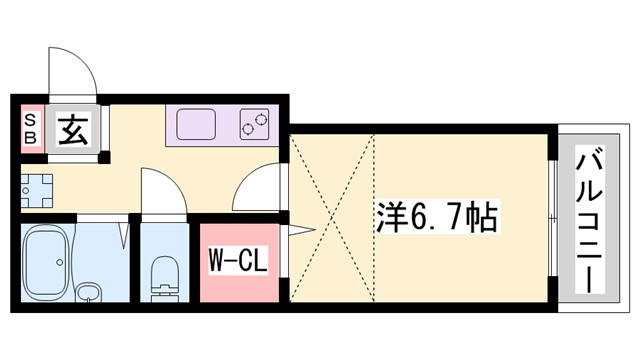 フェリオ野添の間取り