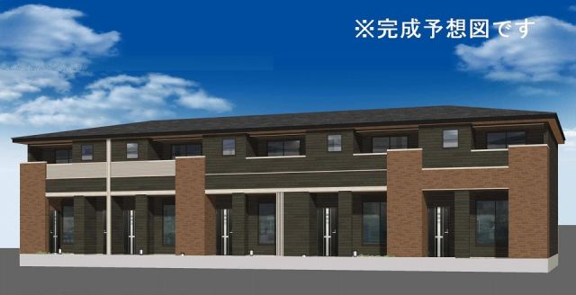 【佐久市猿久保のアパートの建物外観】