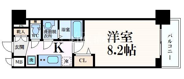 プレサンス　THE　KYOTO 東福寺WESTの間取り