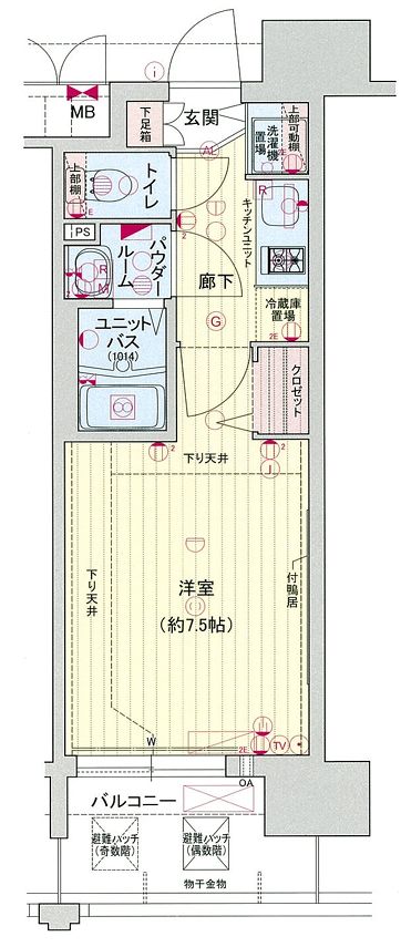 名古屋市中村区則武のマンションの間取り