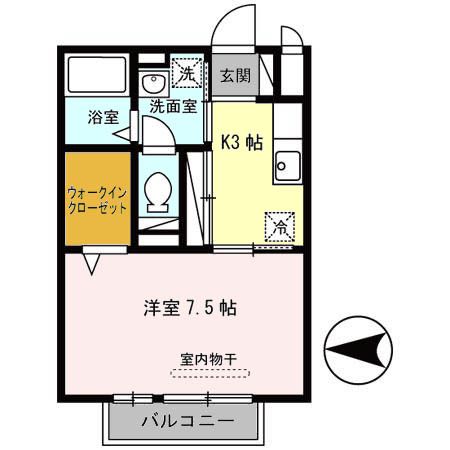 モナリエ砂田の間取り