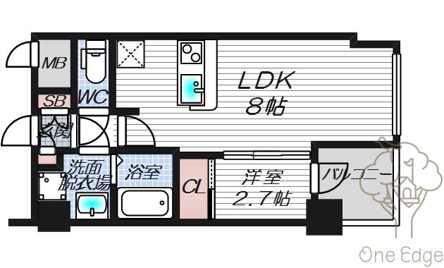 HS梅田EASTの間取り