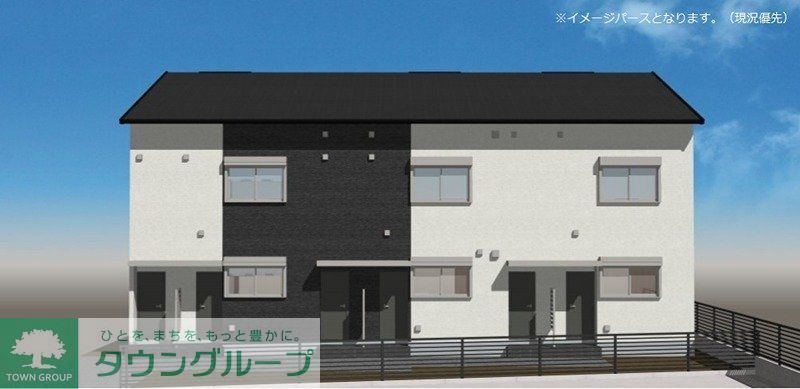 【伊勢原市高森のアパートの建物外観】