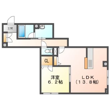 【シャーメゾンルッカの間取り】