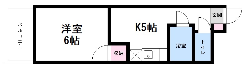 広島市西区西観音町のマンションの間取り