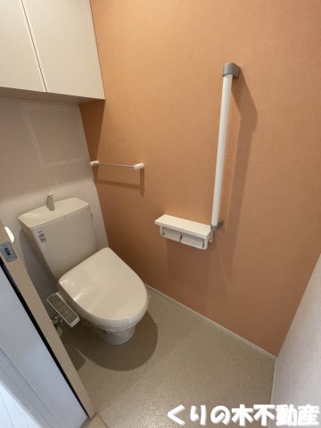 トイレ　ゆったりとした空間のトイレです