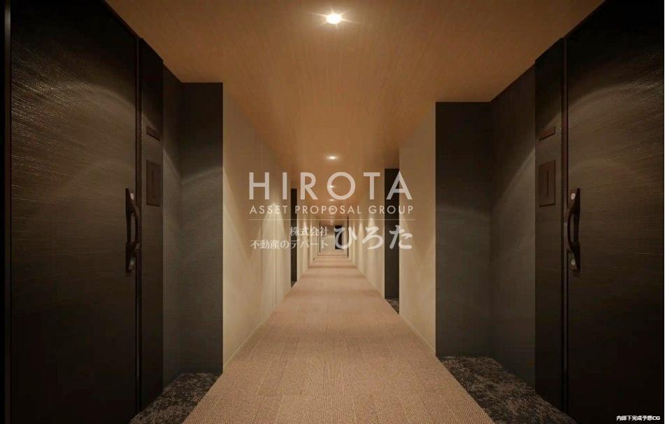 エントランス　完成予想図、パース画像になります。