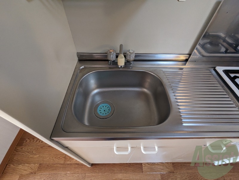 洗面設備　キッチンシンクは朝の準備ができる洗面に早変わり、、