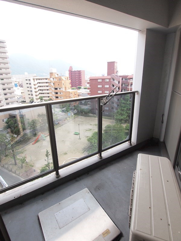 バルコニー　2面バルコニーのお部屋。