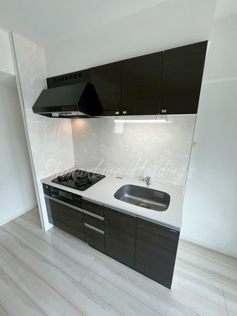 キッチン　ガス3口システムキッチン♪