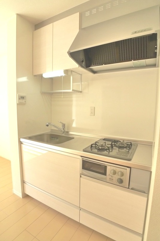 キッチン　2口コンロのシステムキッチン！グリル付き！
