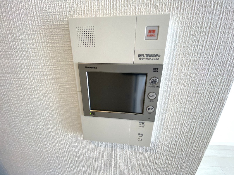 セキュリティ　モニター付きで安心！