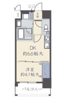 アザレア梅田の間取り写真