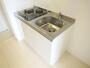 キッチン　２口ガスコンロ完備！