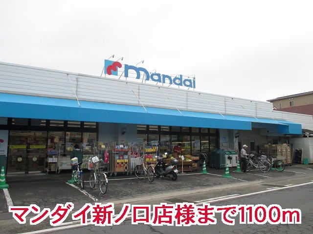 スーパー　マンダイ新ノ口店様（スーパー）まで1100m