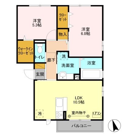 エスペーロ八潮の間取り写真