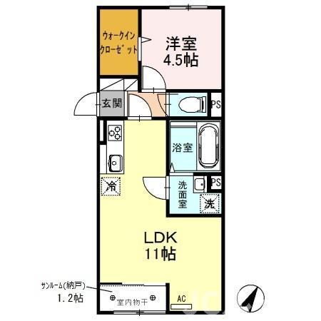 プランドール Aの間取り写真