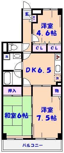 クリオーネ曽谷の間取り写真