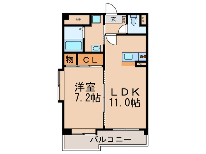 ヴォナロ-テ志免の社の間取り写真