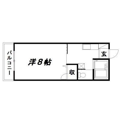遠州鉄道 曳馬駅 徒歩7分 2階建 築29年の間取り写真