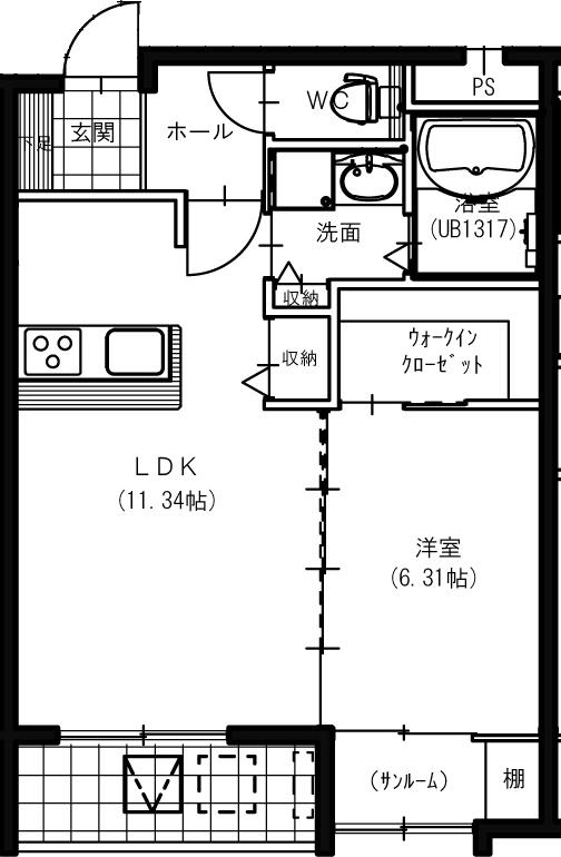 クレストフォルムIIの間取り