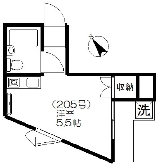 グリーンハウス（奥6）の間取り