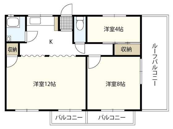 嵯峨野ハイツの間取り