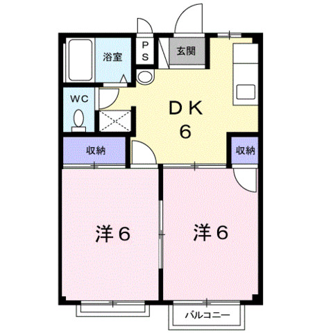 シティハイツ日出の間取り