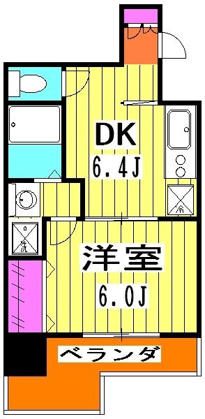 東京都北区赤羽西１（マンション）の賃貸物件の間取り