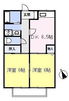 兵庫県神戸市垂水区星が丘３（アパート）の賃貸物件の間取り