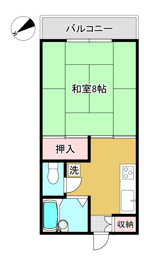 カーサ伊東の間取り