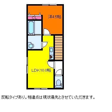 新潟市中央区上大川前通８番町のアパートの間取り