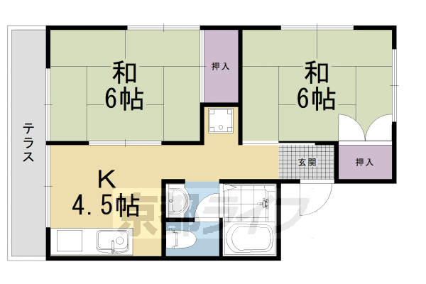 ペアシティ池伊の間取り