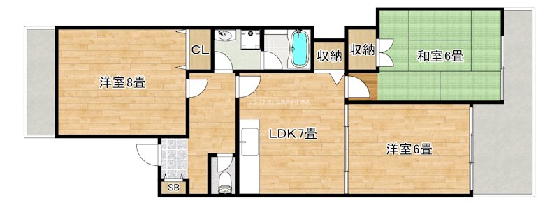 ロータリービルド宿院の間取り