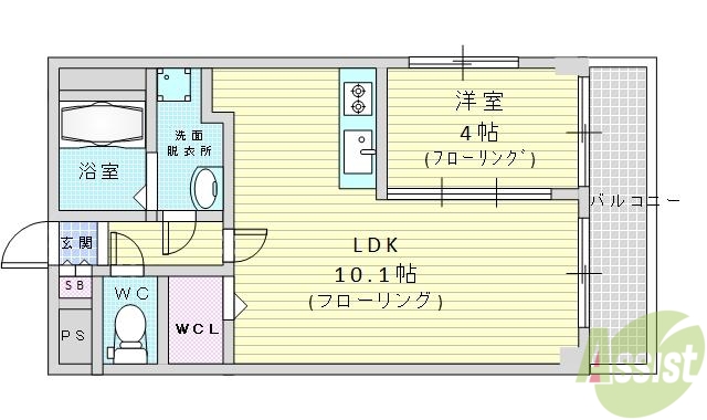 ベルヴェーレ津雲台の間取り