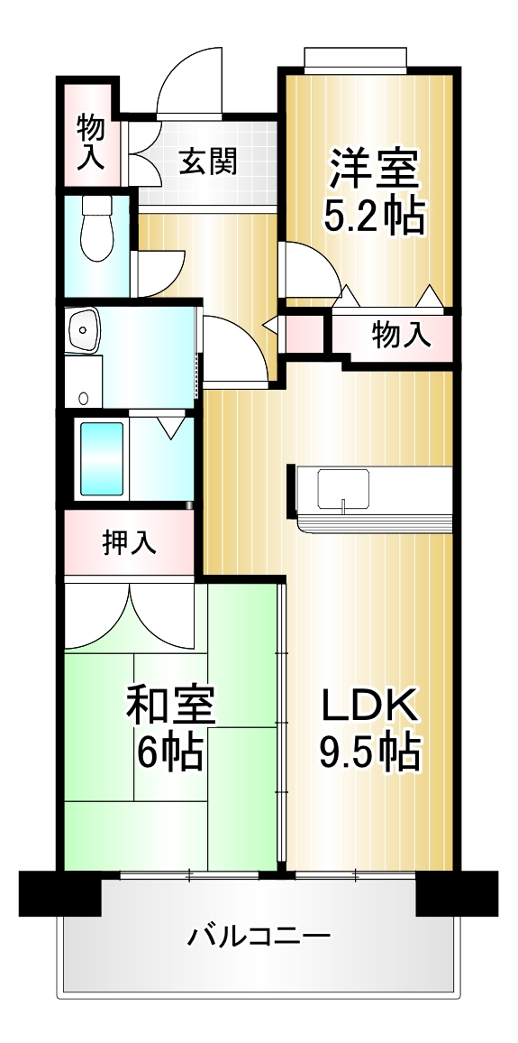 サンラフレ出来島の間取り