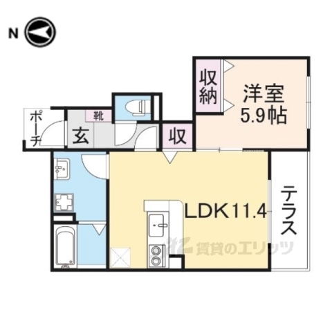 花紫の間取り